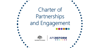 Charter of partnerships and engagement, Australian Government crest, APS Reform