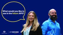 What would you like to see in a future APS? image of a man and a woman